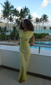 JEHNAYA ASYM MAXI DRESS - CITRUS