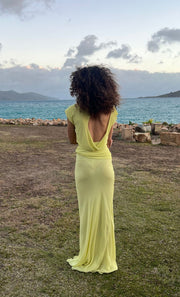 JEHNAYA ASYM MAXI DRESS - CITRUS
