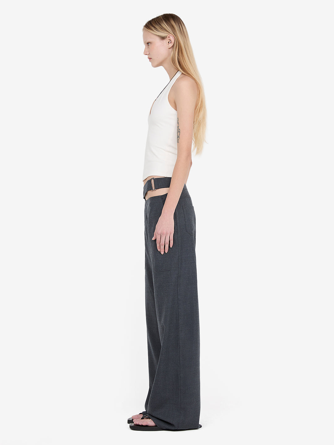 IONE HALTER TOP - IVORY