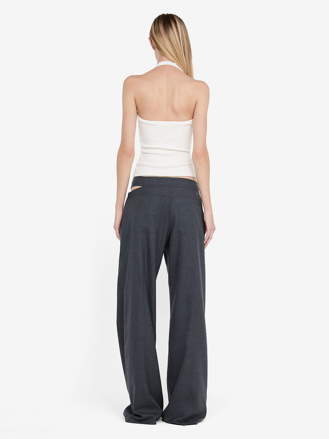 IONE HALTER TOP - IVORY