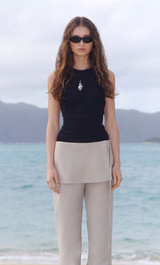 TAMSYN OVERLAY PANT - CEMENT