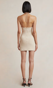 IRIS MINI DRESS - MACADAMIA