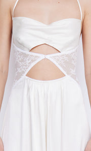 Santal Halter White Lace Detail Dress Prom by Bec + Bridge