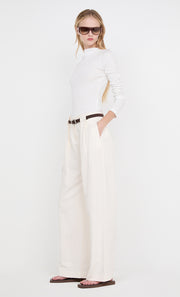 ELLEN PLEAT PANT - IVORY