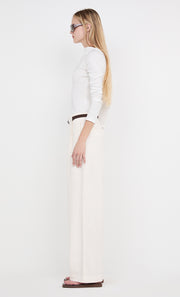ELLEN PLEAT PANT - IVORY