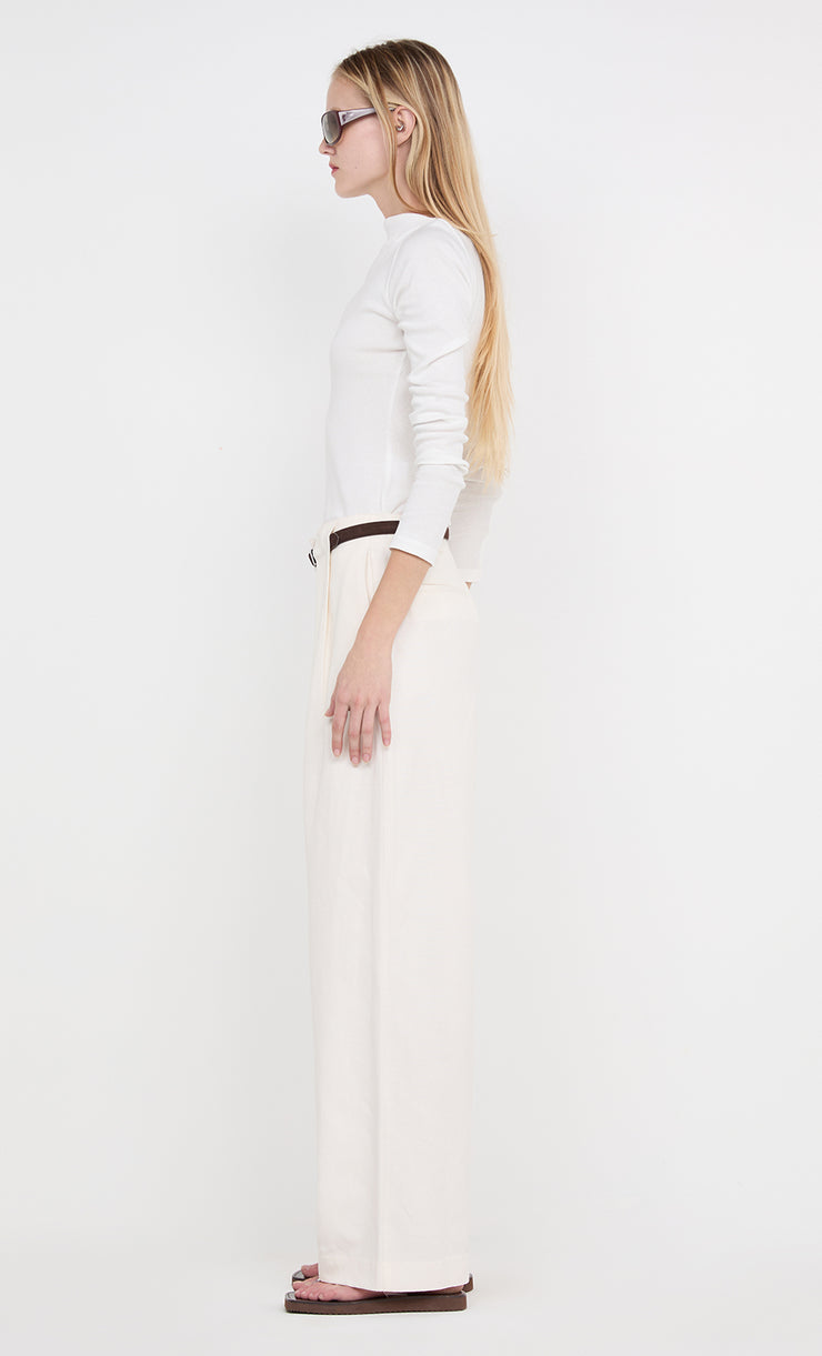 ELLEN PLEAT PANT - IVORY