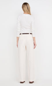 ELLEN PLEAT PANT - IVORY