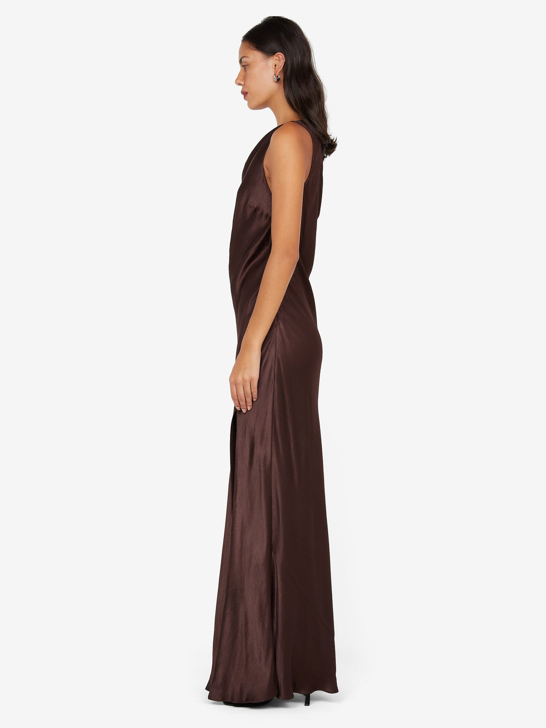 Sol Asym Dress in Dark Chocolate - BEC + BRIDGE 2 Sol Asym Dress in Dark Chocolate - BEC + BRIDGE 2
