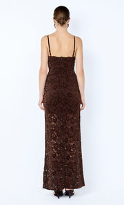PAMELA MAXI DRESS - CHOC
