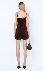 PAMELA MINI DRESS - CHOC