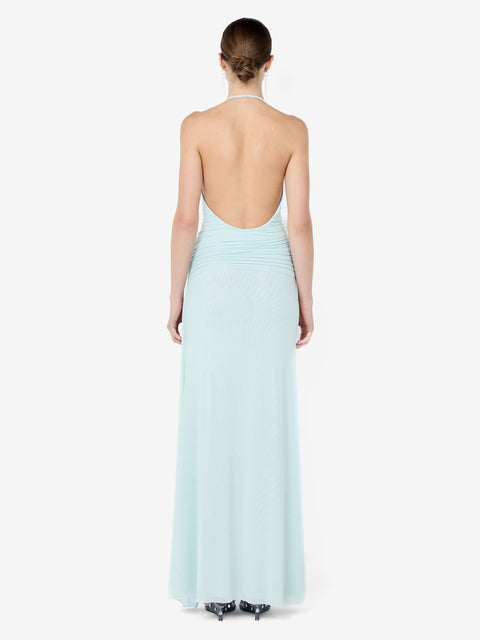 BRENNA PINTUCK MAXI DRESS - SPEARMINT