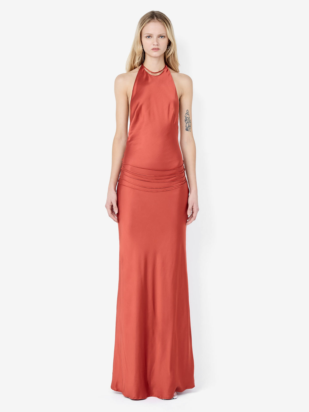 Bec + Bridge Quentin Racer Maxi Dress in Brick Bec + Bridge Quentin Racer Maxi Dress in Brick