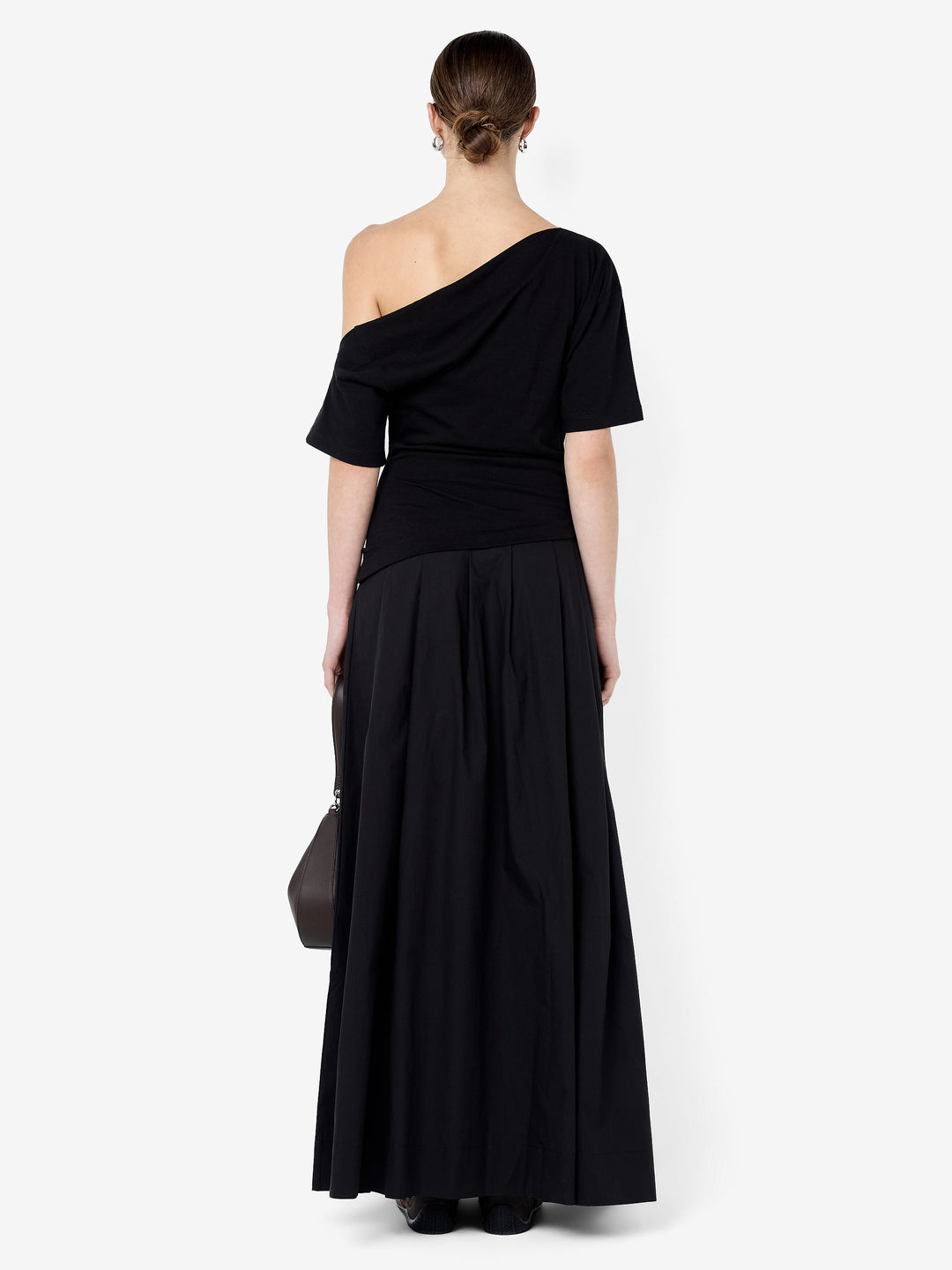 CHANTAL OFFSHOULDER MAXI DRESS - BLACK