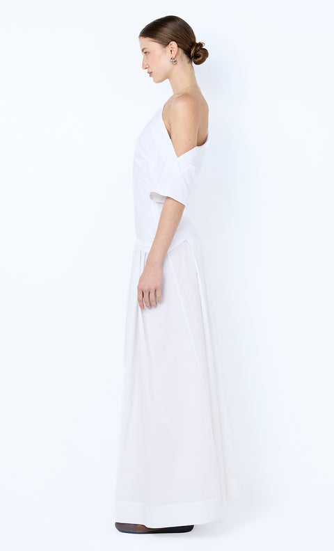 CHANTAL OFFSHOULDER MAXI DRESS - WHITE