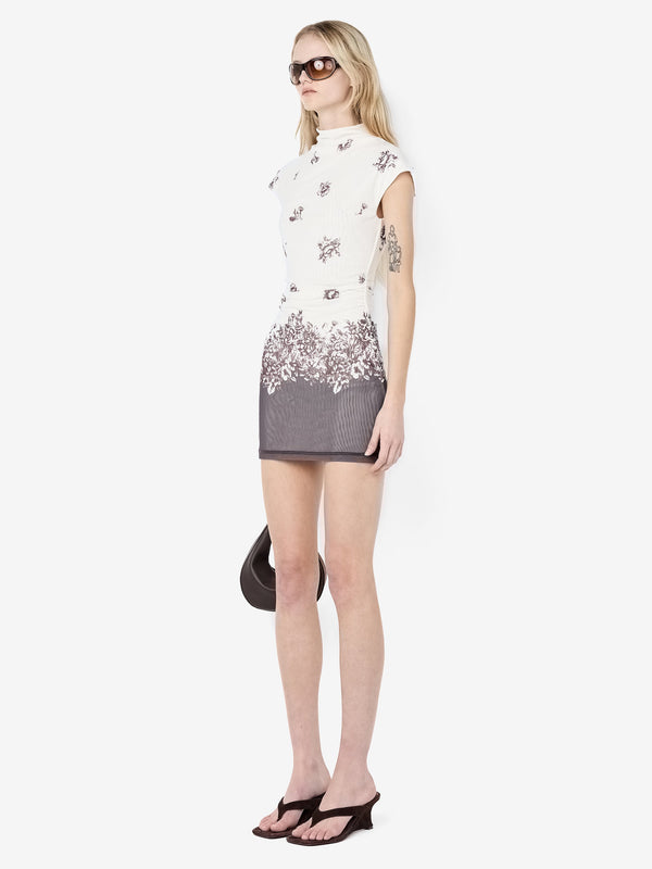 VIOLETTE MINI DRESS - CARNATION FLORAL