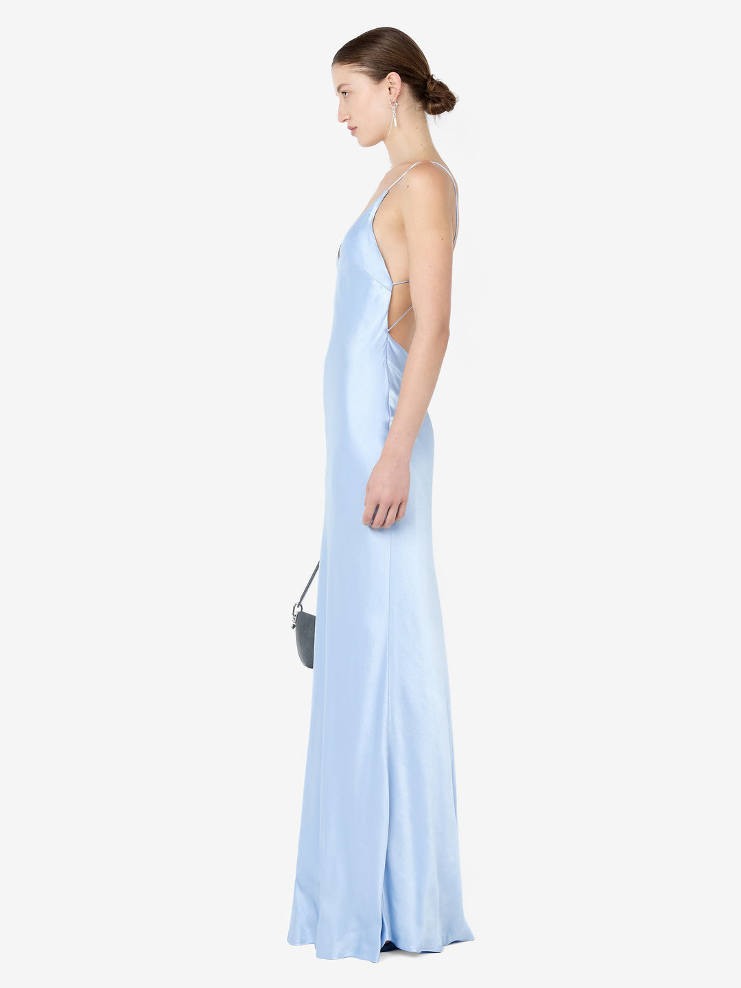FLORENCE SCOOP MAXI DRESS - MINERAL BLUE