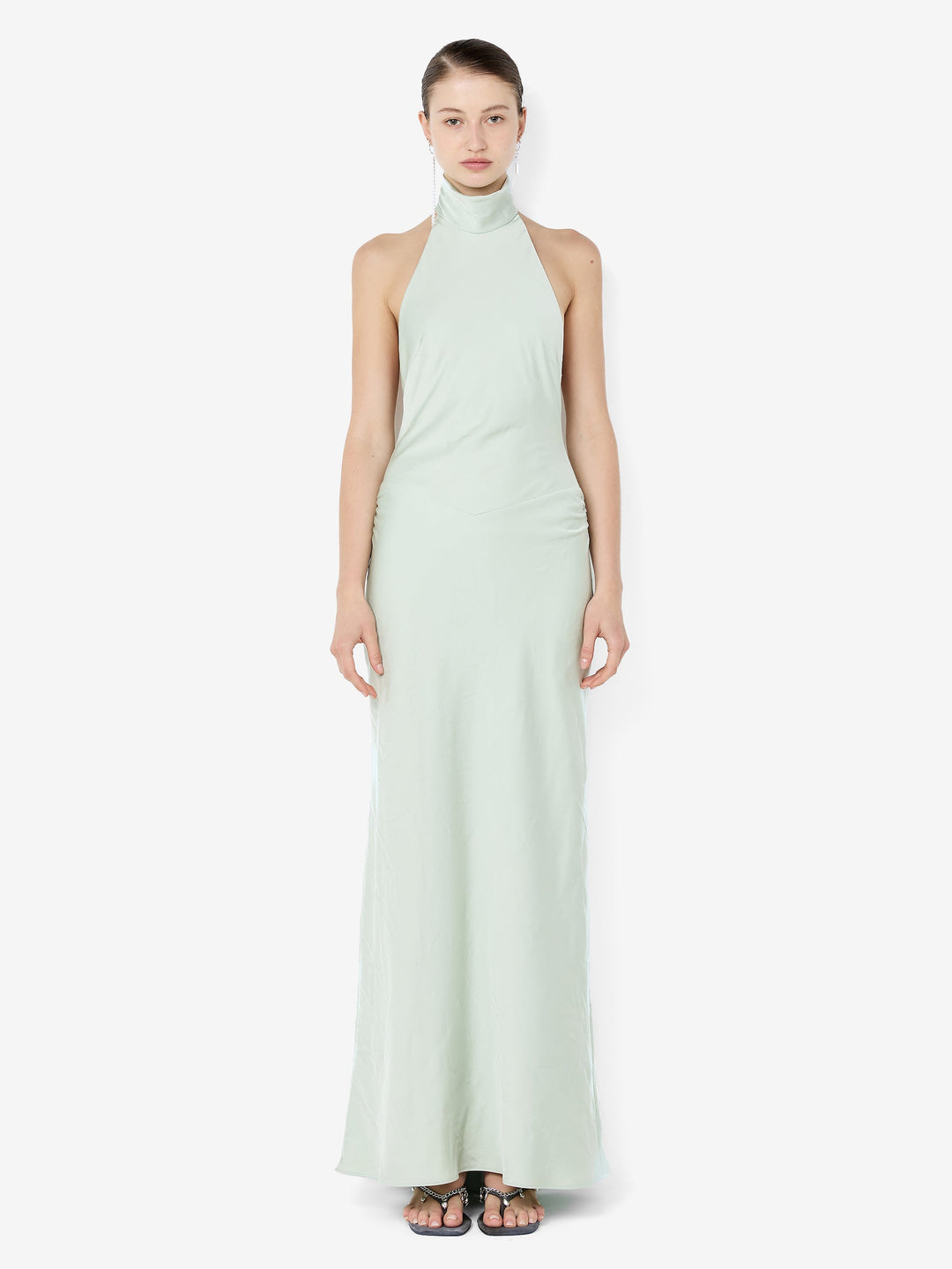 LISETTE HALTER MAXI DRESS - MINT