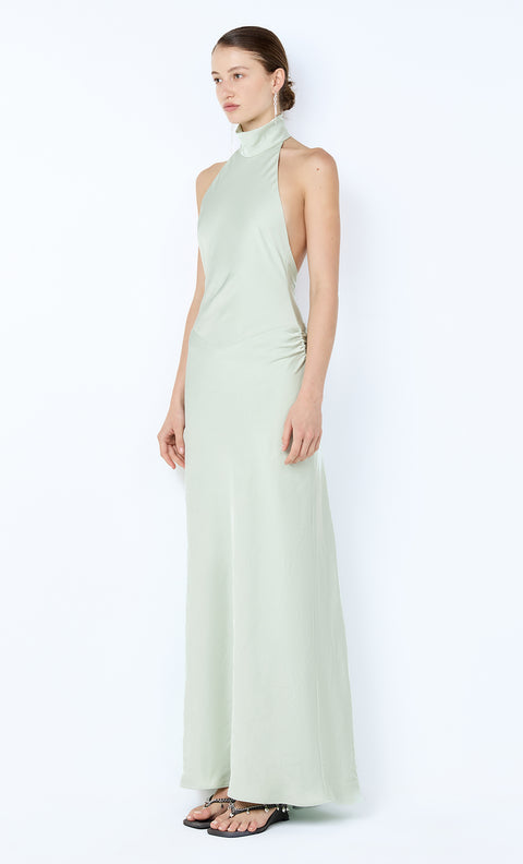 LISETTE HALTER MAXI DRESS - MINT