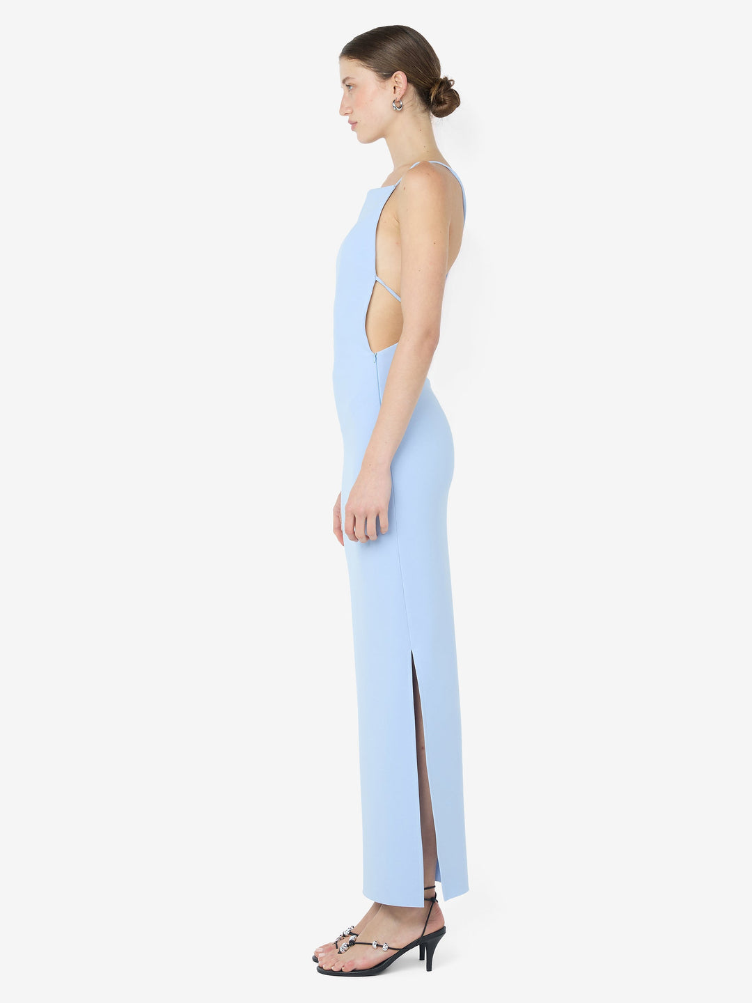 ARLENE STRAPPY MIDI DRESS - CORNFLOWER