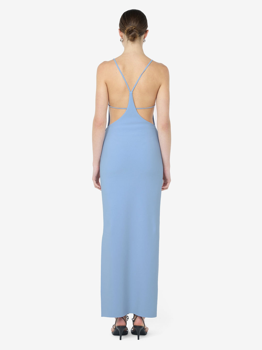 ARLENE STRAPPY MIDI DRESS - CORNFLOWER