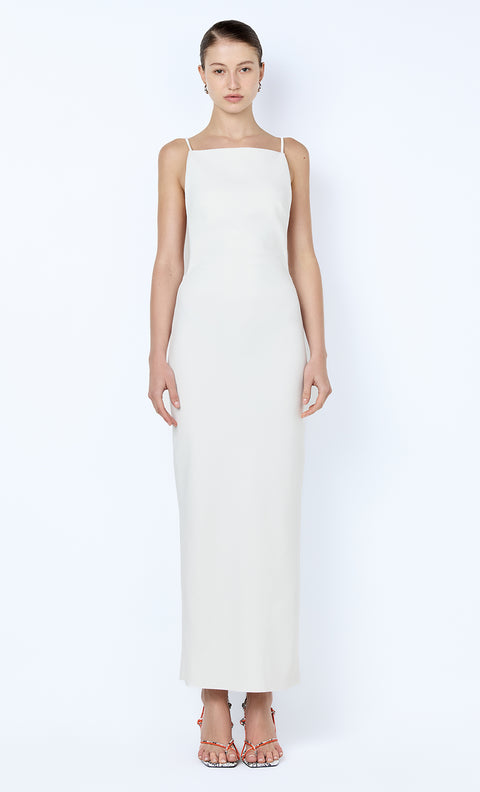 ARLENE STRAPPY MIDI DRESS - IVORY