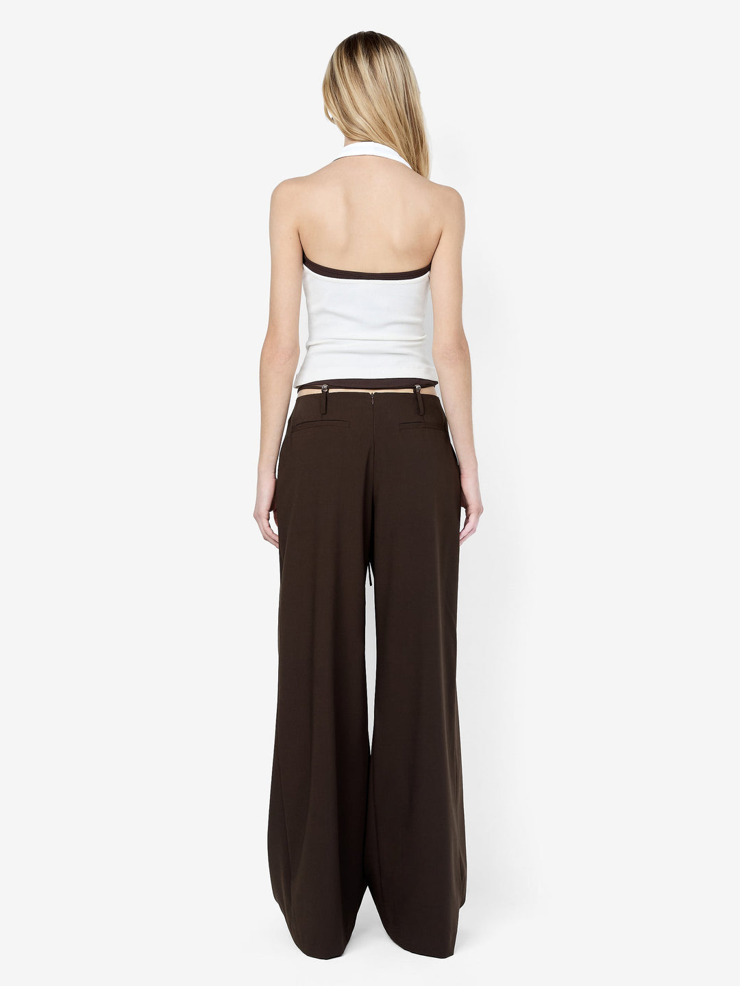 ALBI BEADED PANT - ESPRESSO