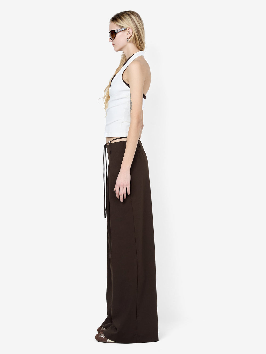 ALBI BEADED PANT - ESPRESSO