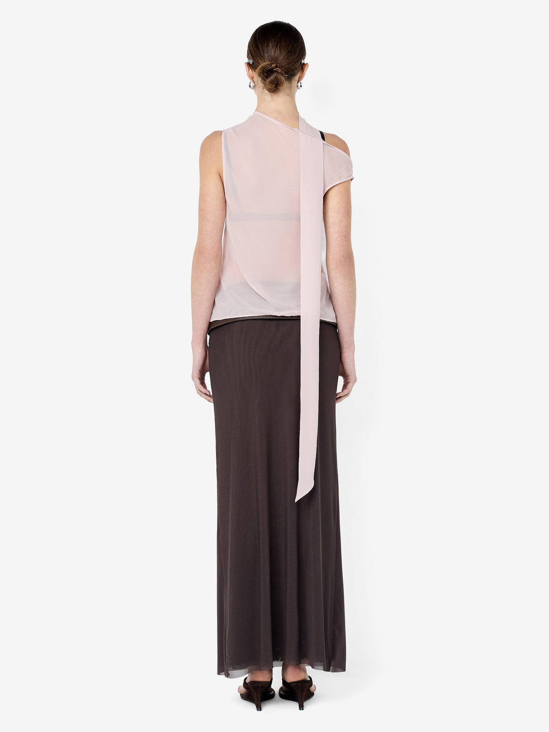 AUGUSTIN SCARF TOP - MAUVE
