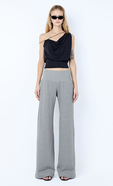STEPH TRACK PANT - GREY MARLE