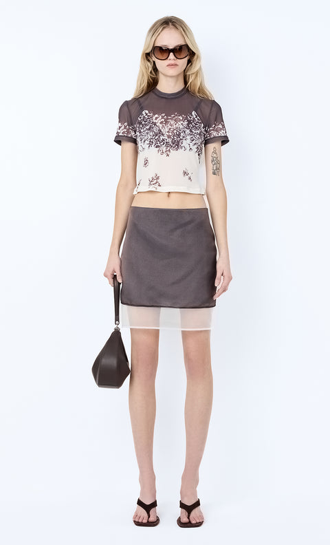 VIOLETTE BABY TEE - CARNATION FLORAL