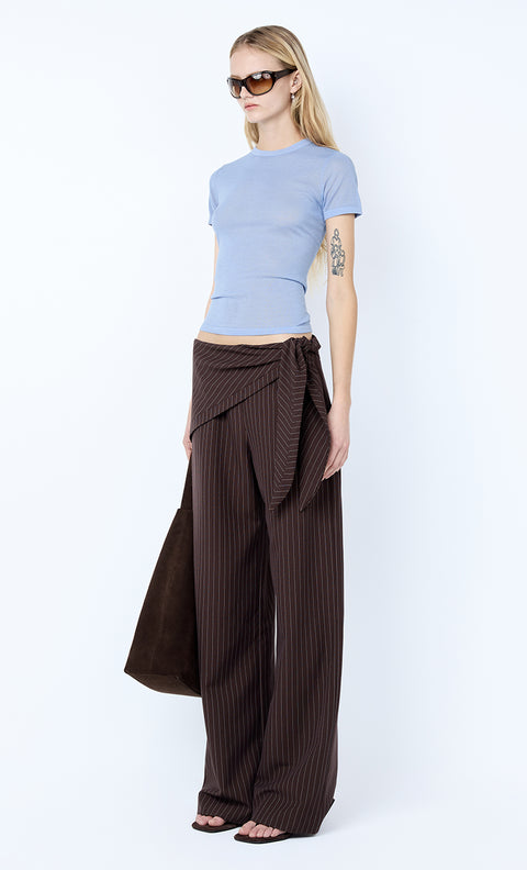 MELROSE BABY TEE - CHAMBRAY BLUE