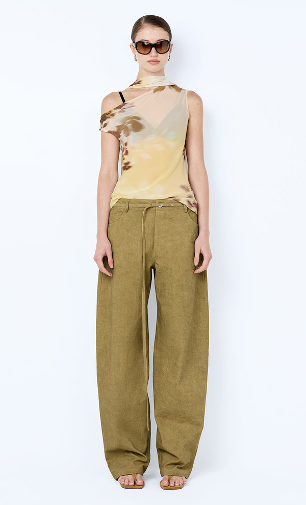 BLAISE SCARF TOP - PALMERA FLORAL