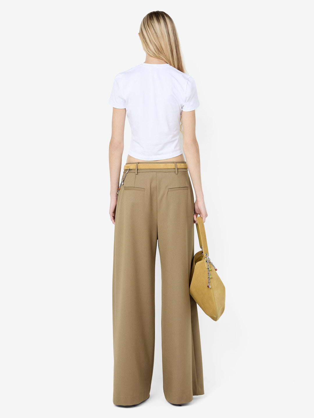 FAYE WIDE LEG PANT - OLIVE