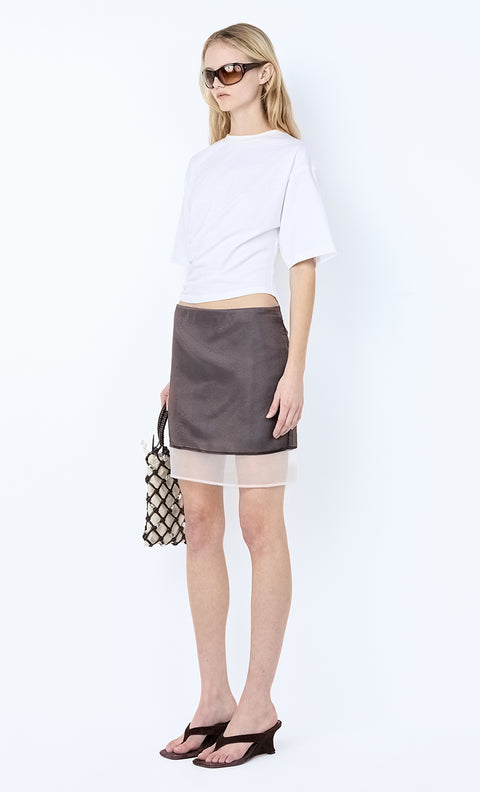 EMA ASYM TEE - IVORY