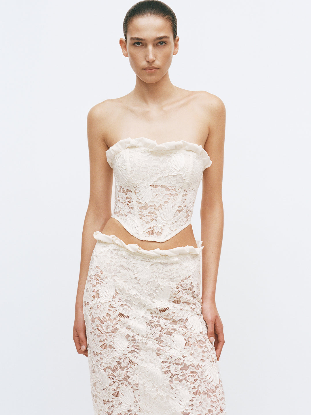 JULIET MIDI SKIRT - CANNOLI