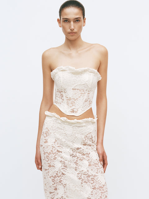 JULIET MIDI SKIRT - CANNOLI