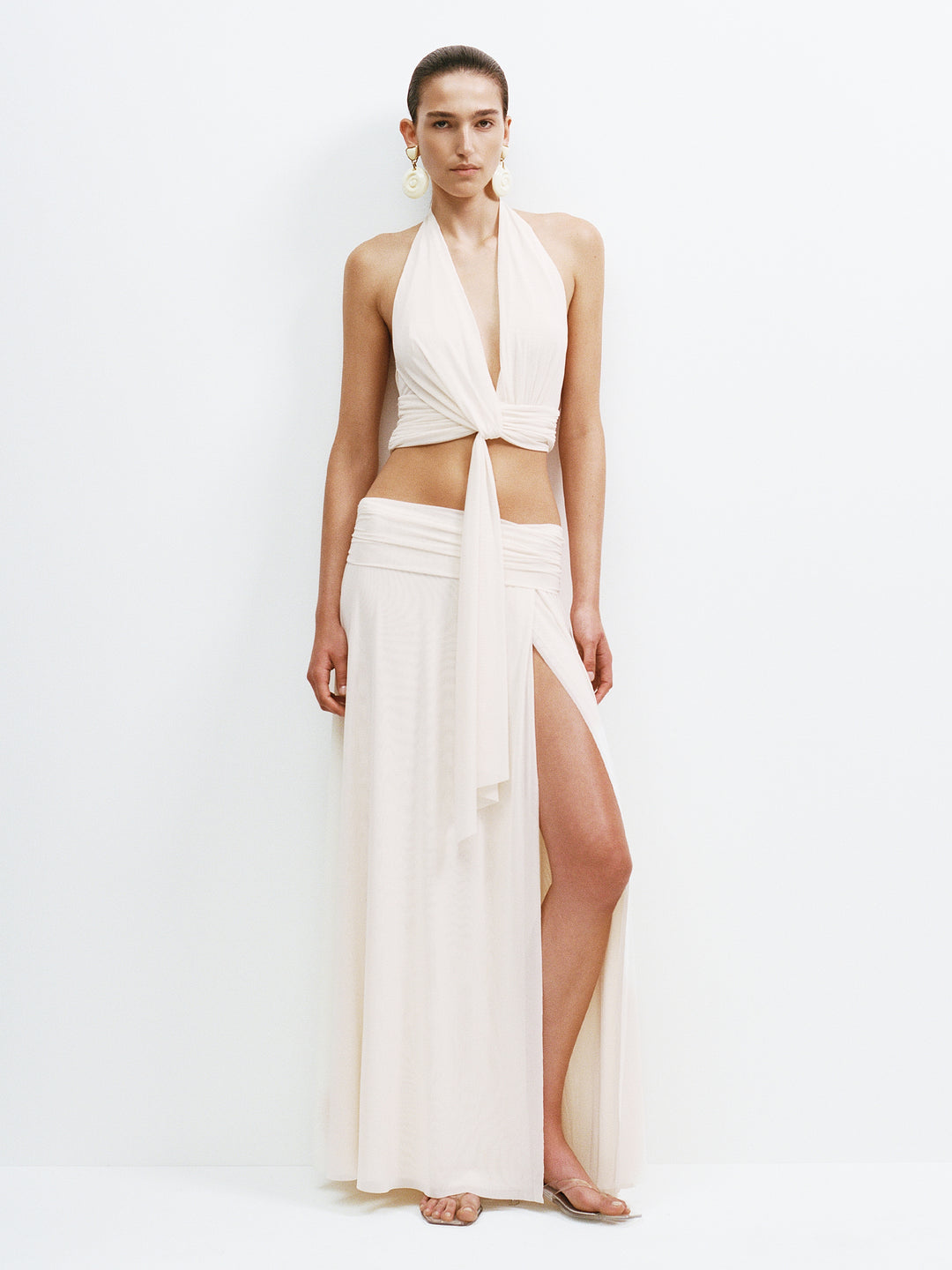 ZHARA MAXI SKIRT - BUTTERCREAM