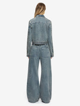 TEO CROPPED JACKET - VINTAGE BLUE