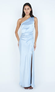 THE DREAMER ASYM DRESS - DUSTY BLUE