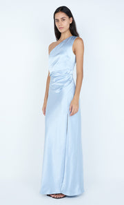 THE DREAMER ASYM DRESS - DUSTY BLUE