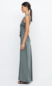 Dreamer Asym Bridesmaid Dress in Dark Willow Green by Bec + Bridge