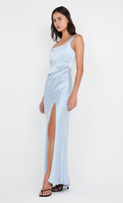 THE DREAMER SQUARE NECK DRESS - DUSTY BLUE