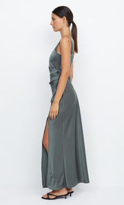 THE DREAMER SQUARE NECK DRESS - DARK WILLOW