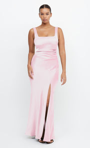 THE DREAMER SQUARE NECK DRESS - POWDER PINK