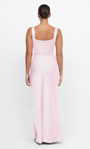 THE DREAMER SQUARE NECK DRESS - POWDER PINK