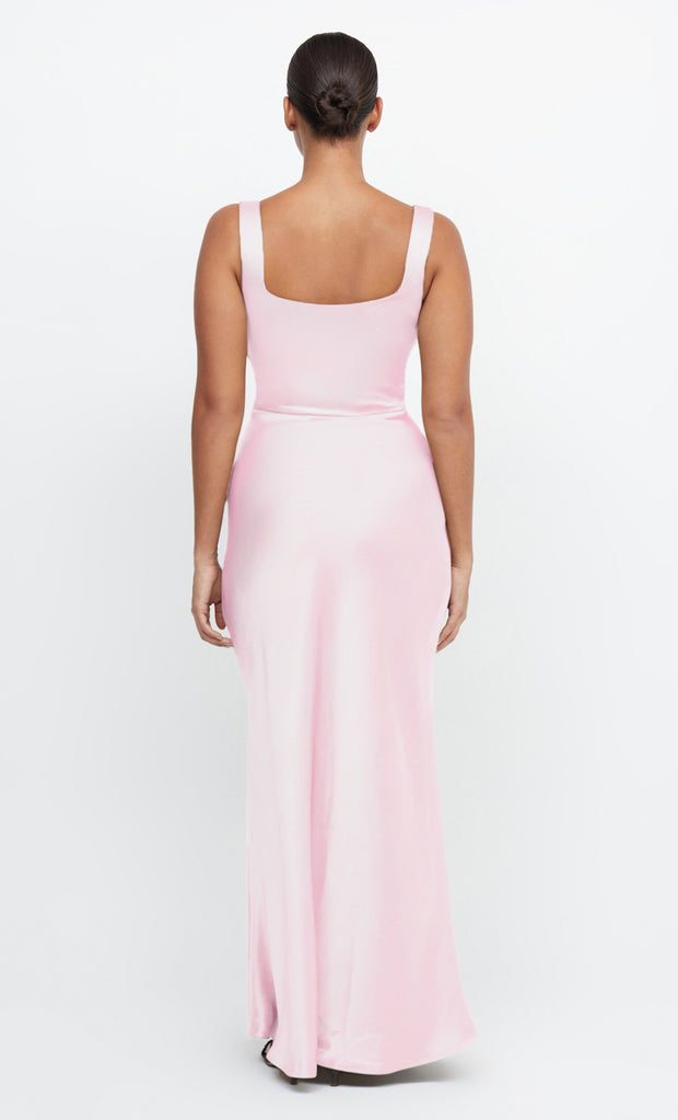 THE DREAMER SQUARE NECK DRESS - POWDER PINK