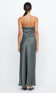 Dreamer Strapless Bridal Formal Dark Willow Maxi Dress by Bec + Bridge