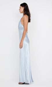 MOON DANCE V MAXI DRESS - DUSTY BLUE
