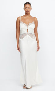 Celine Bridal Bridesmaid Lace Maxi Dress in White Ivory by Bec + Bridge