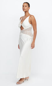 Celine Maxi Bridal Dress Lace Detail in White Ivory by Bec + Bridge